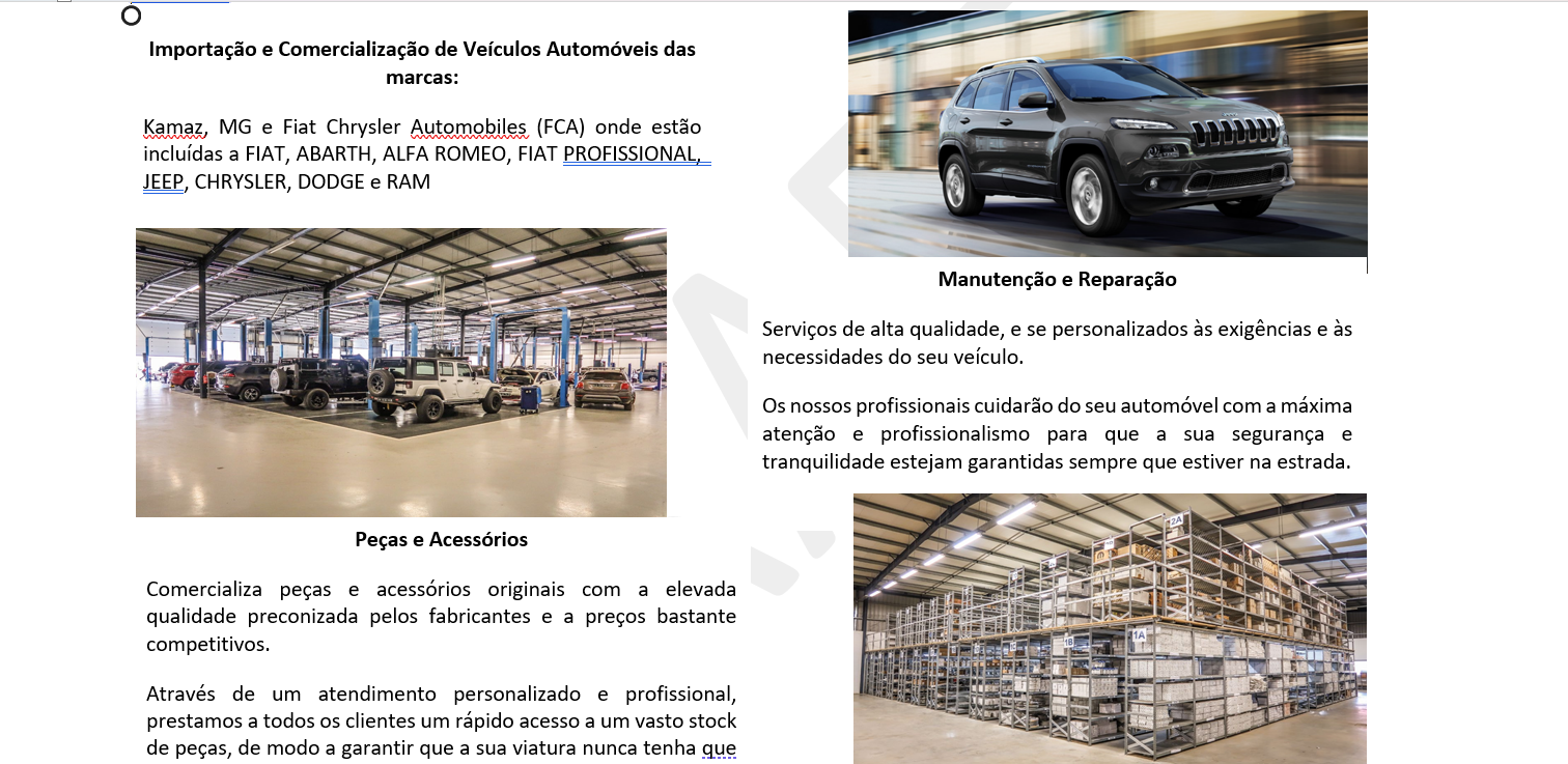Estrutura do plano de negócios